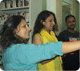 Kajal oza in library